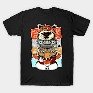 Ewok, ET, Gizmo T-Shirt